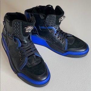Blue/Black Versace High Tops (rare)